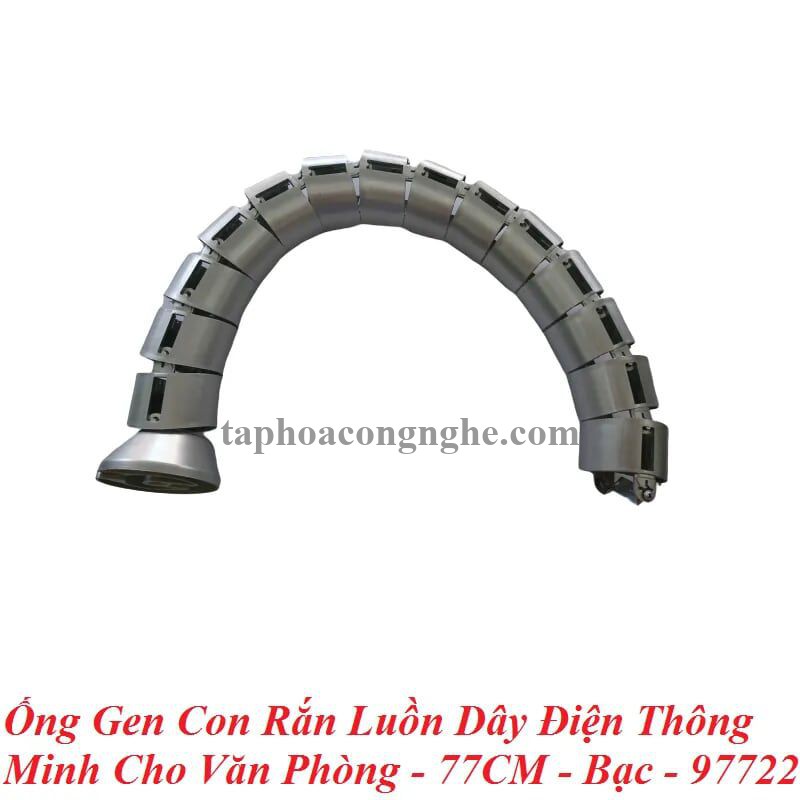 Gensil 97722 80cm gen01bla gen01sil ống gen con rắn luồn dây điện thông minh cho văn phòng màu bạc 97722 30097722